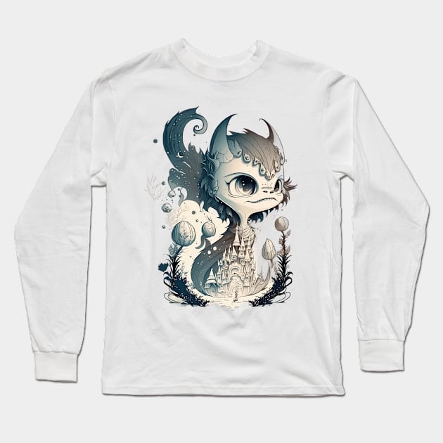 Mystical fantasy character. Long Sleeve T-Shirt by AndreKENO